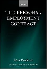 Cover of: The personal employment contract