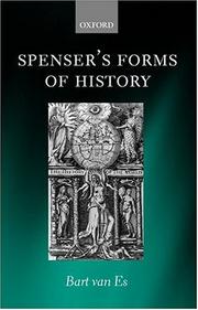 Cover of: Spenser's forms of history