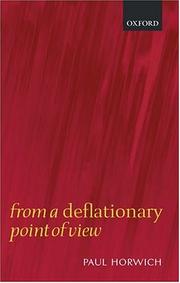 Cover of: From a deflationary point of view
