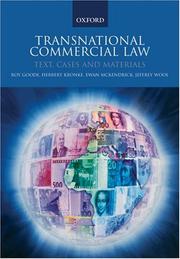 Transnational commercial law by Roy Goode, Herbert Kronke, Ewan McKendrick, Jeffrey Wool