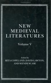Cover of: New Medieval Literatures: Volume V (New Medieval Literatures)