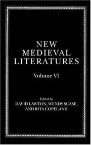 Cover of: New Medieval Literatures | 