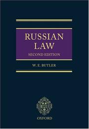 Cover of: Russian law