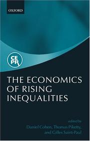 Cover of: The Economies of Rising Inequalities