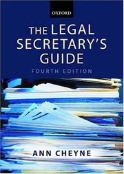 The legal secretary's guide by Ann Cheyne