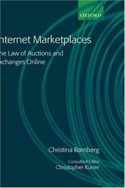 Cover of: Internet Marketplaces by Christina Ramberg, Christopher Kuner