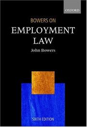 Cover of: Bowers on employment law
