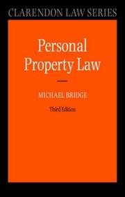 Cover of: Personal property law