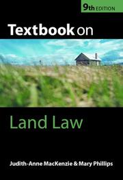 Cover of: Textbook on land law by Judith-Anne MacKenzie