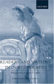 Cover of: Readers and writers in Ovid's Heroides: transgressions of genre and gender
