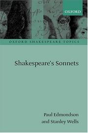Cover of: Shakespeare's sonnets