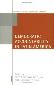 Cover of: Democratic accountability in Latin America