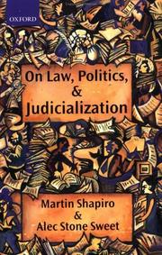 Cover of: On law, politics, and judicialization