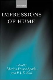 Impressions of Hume by Marina Frasca-Spada, P. J. E. Kail