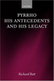 Cover of: Pyrrho, His Antecedents, and His Legacy by Richard Bett