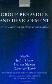 Cover of: Group Behaviour and Development by 