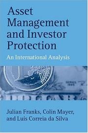 Cover of: Asset Management and Investor Protection: An International Analysis (Economics & Finance)