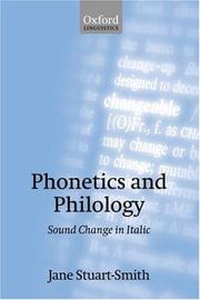 Cover of: Phonetics and philology: sound change in Italic