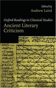 Oxford readings in ancient literary criticism by Andrew Laird