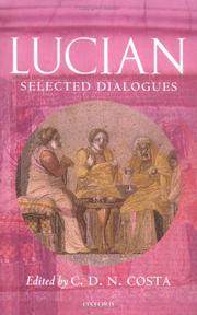Cover of: Lucian, selected dialogues