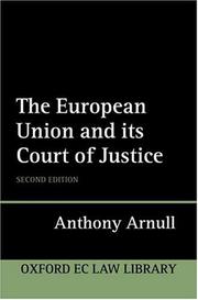 Cover of: The European Court of Justice (Oxford Ec Law Library)