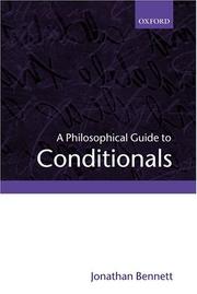 Cover of: A Philosophical Guide to Conditionals