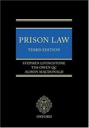 Cover of: Prison law by Stephen Livingstone