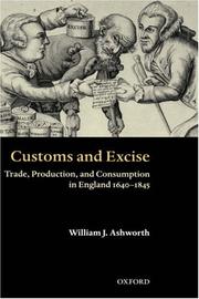Cover of: Customs and excise by William Ashworth