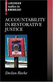 Accountability in restorative justice by Declan Roche