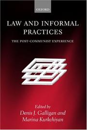 Cover of: Law and Informal Practices: The Post-Communist Experience (Law)