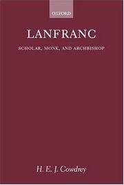 Cover of: Lanfranc by H. E. J. Cowdrey