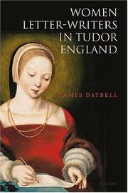 Cover of: Women Letter-Writers in Tudor England