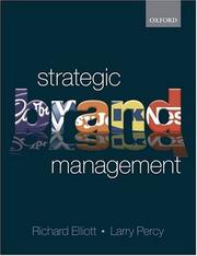 Cover of: Strategic Brand Management by Richard Elliott, Larry Percy
