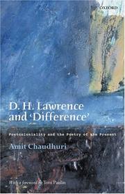 Cover of: D.H. Lawrence and 'difference'