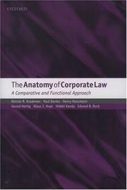 Cover of: The anatomy of corporate law: a comparative and functional approach