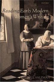 Cover of: Reading Early Modern Women's Writing by Paul Salzman