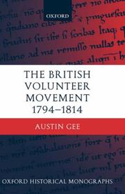 Cover of: The British Volunteer Movement 1794-1814 (Oxford Historical Monographs) by Austin Gee