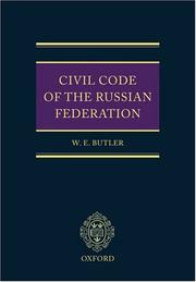 Civil Code of the Russian Federation by William Elliott Butler