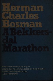 Cover of: A Bekkersdal marathon. by Herman Charles Bosman