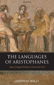 The languages of Aristophanes by Andreas Willi