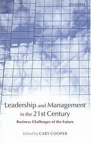 Cover of: Leadership and Management in the 21st Century: Business Challenges of the Future