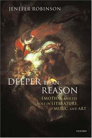 Deeper than reason by Jenefer Robinson