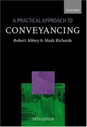 Cover of: A practical approach to conveyancing