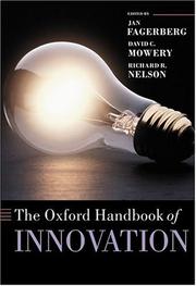 The Oxford handbook of innovation