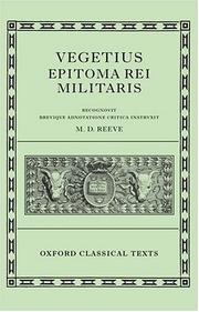 Cover of: Epitoma rei militaris