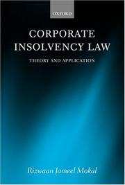 Corporate Insolvency Law by Rizwaan Jameel Mokal