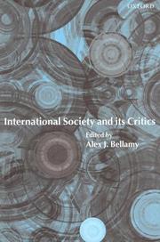 Cover of: International society and its critics by edited by Alex J. Bellamy.