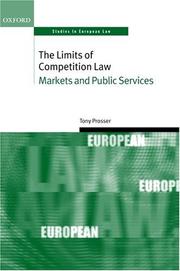 Cover of: The Limits of Competition Law: Markets and Public Services (Oxford Studies in European Law)