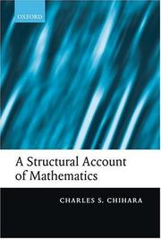 Cover of: A structural account of mathematics