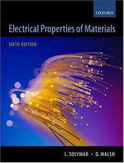 Electrical properties of materials by L. Solymar